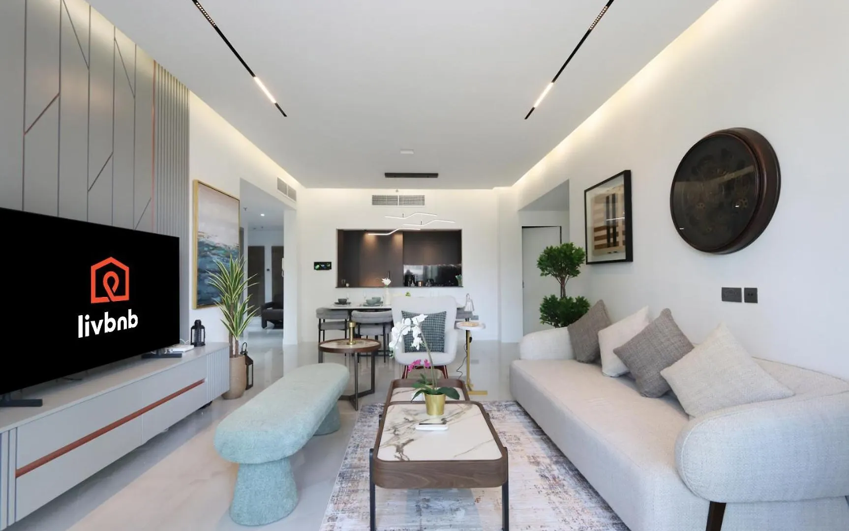 公寓 Livbnb - 2B With Modern Interiors, Emaar Boulevard 迪拜